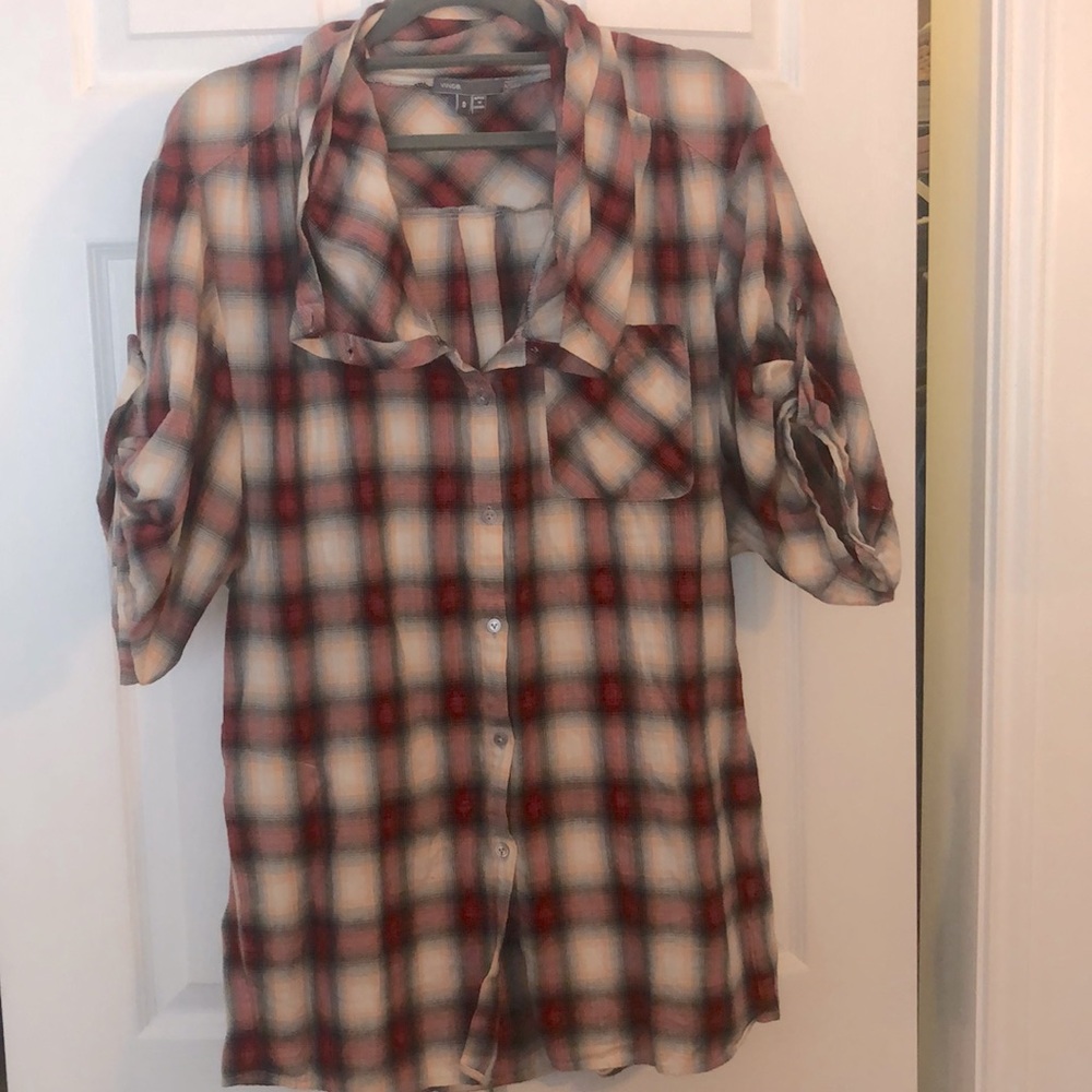 Vince plaid shirt with pockets size S